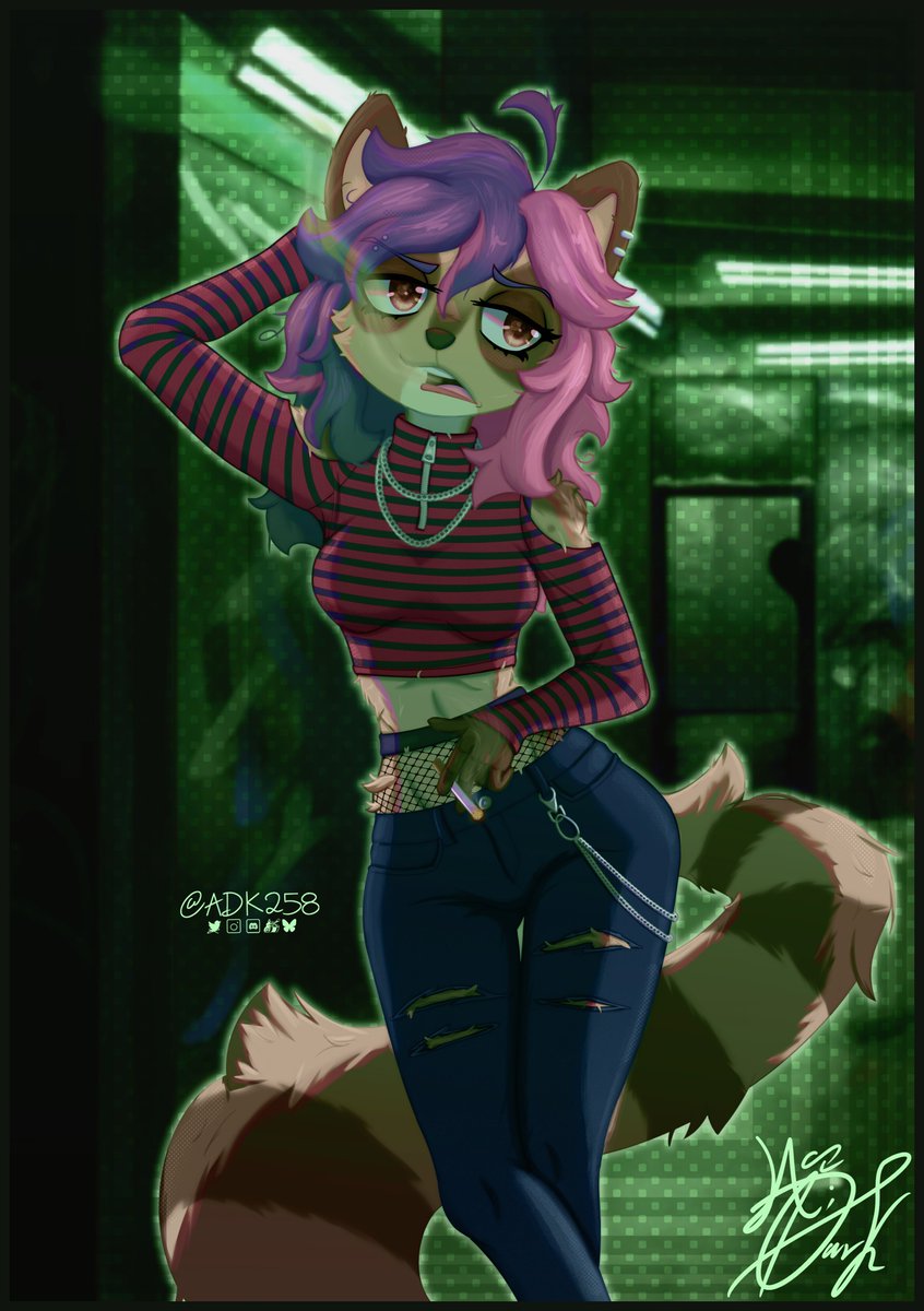 Lost in nowhere... but never afraid 2nd place prize for @pauu_idk Hope u like it c: 🔁/❤️ are appreciated c: #furryart #digitalart