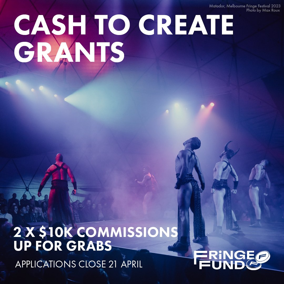 We're giving you a second chance (to get cash to make art) Flex your creativity as you flash $10,000 across your budget! TLDR; you bring the art and we bring the money - but do actually read the info packs before you apply: melbournefringe.com.au/fringe-sector.…