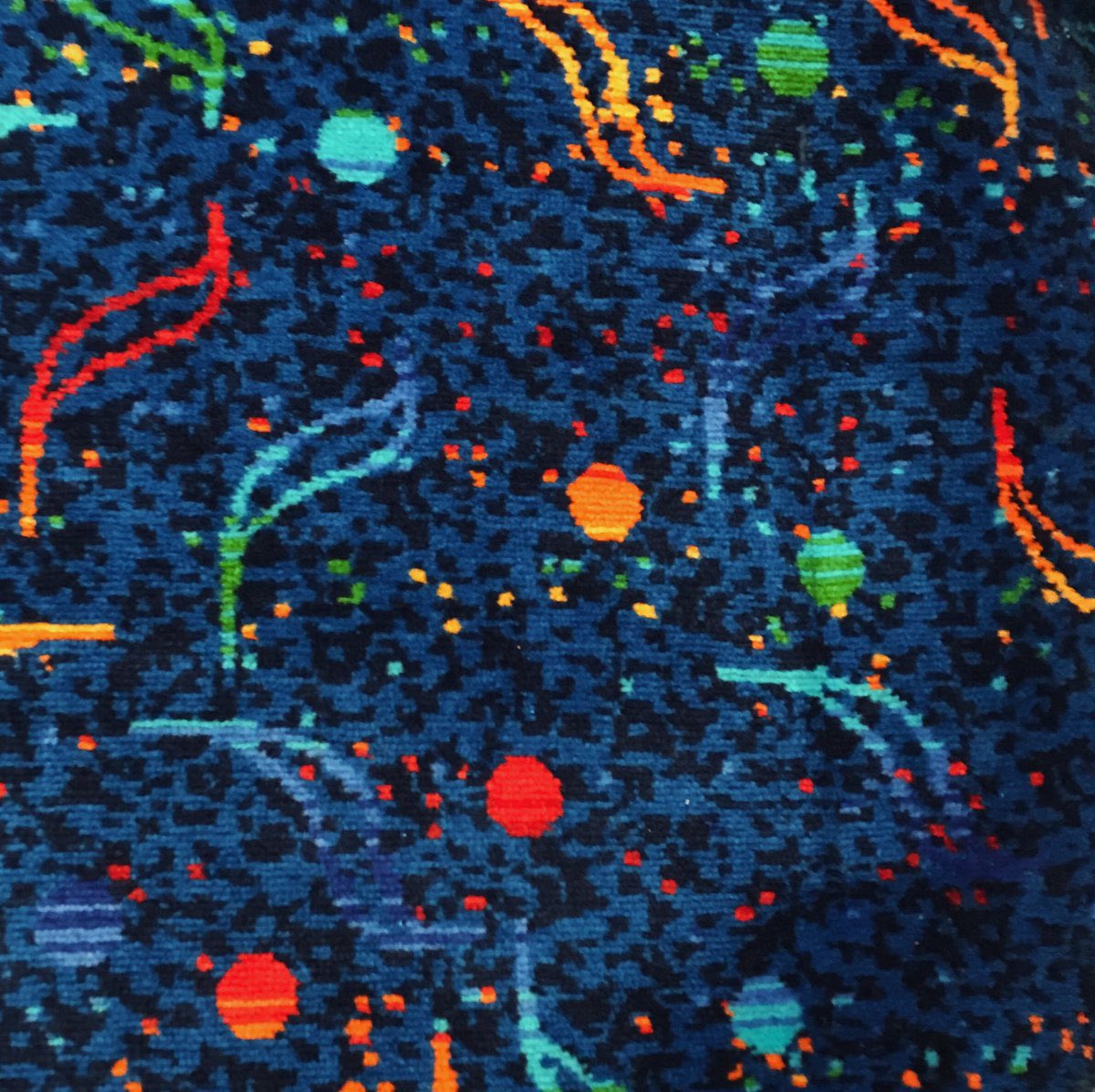 Microglia in the brain or 1990’s bus seats? I guess it’s in the eyes of the beholder!