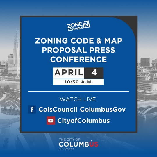 For the first time in more than 70 years, Columbus is modernizing our zoning code. Tomorrow, we will introduce the code and map proposal to the public that will focus on Columbus’s main corridors.