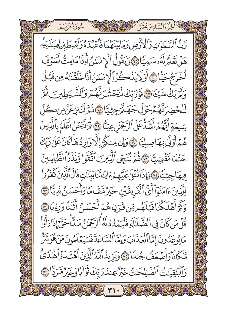 سورة مريم
الصفحة 310
