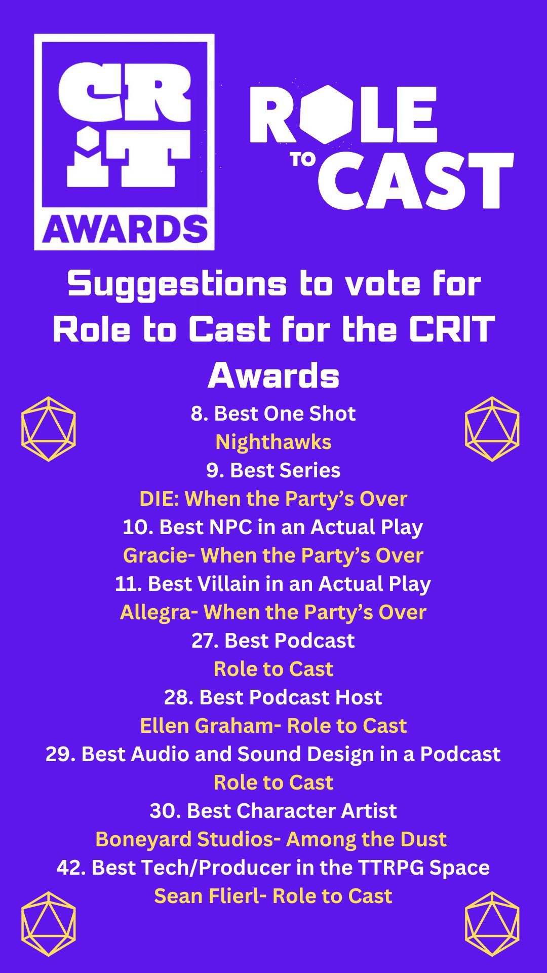 Role To Cast - Hosted by Role To Cast