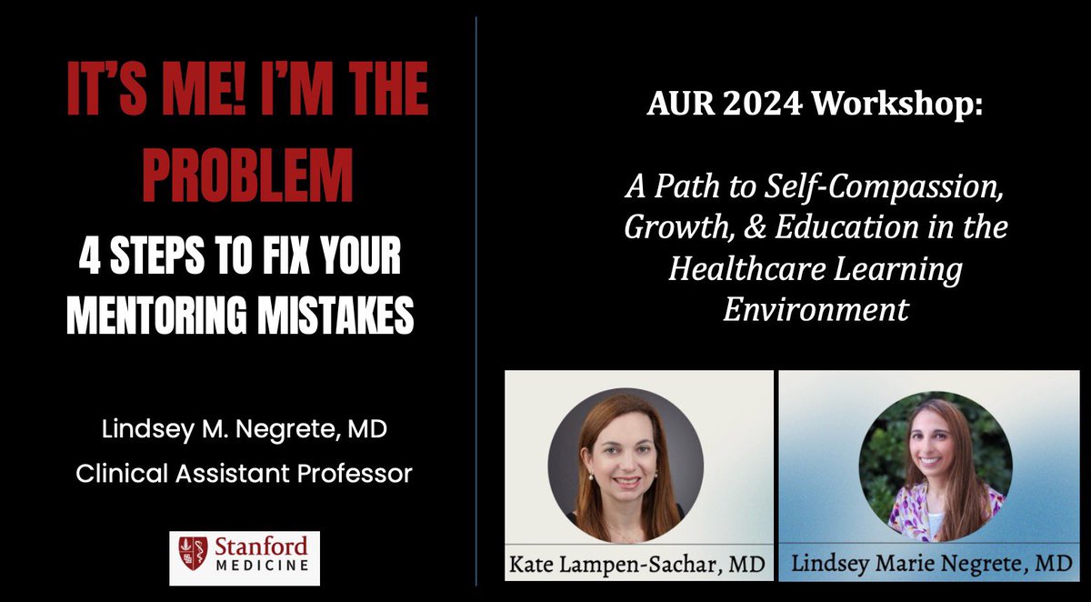 Who better than @LindseymarieMD to discuss mentoring & self-compassion in radiology? #AUR24 🍎 Tune in Thursday, April 4th at 2pm (Tremont, 1st floor) & Friday, April 5th at 11am (Arlington, 3rd floor).