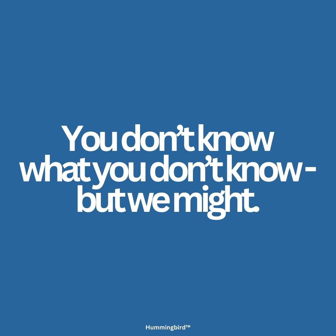 HummingbirdMeta's tweet image. Finding solutions for known business issues is easy. But those unknown unknowns is where hidden risks often lurk. From common challenges to unforeseen blind spots, we've got you covered.

Discover how we can keep you ahead of the curve: hummingbird-meta.com

#entrepreneurship