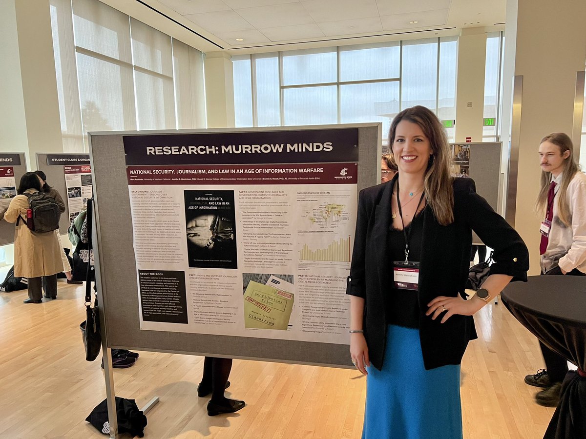 Had fun at the 48th #MurrowSymposium talking about my co-edited book on National Security, Journalism, and Law in an Age of Information Warfare, which has incredible contributors and is forthcoming with @OUPLaw!