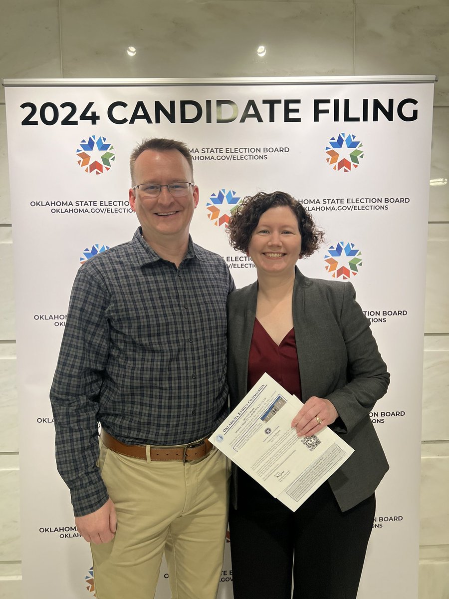 OKSenateDemsCC's tweet photo. Filing day one ✅ we are fired up to have so many great candidates running for State Senate. #RunToWin #ExpandTheMap https://t.co/3K8vW30qhx