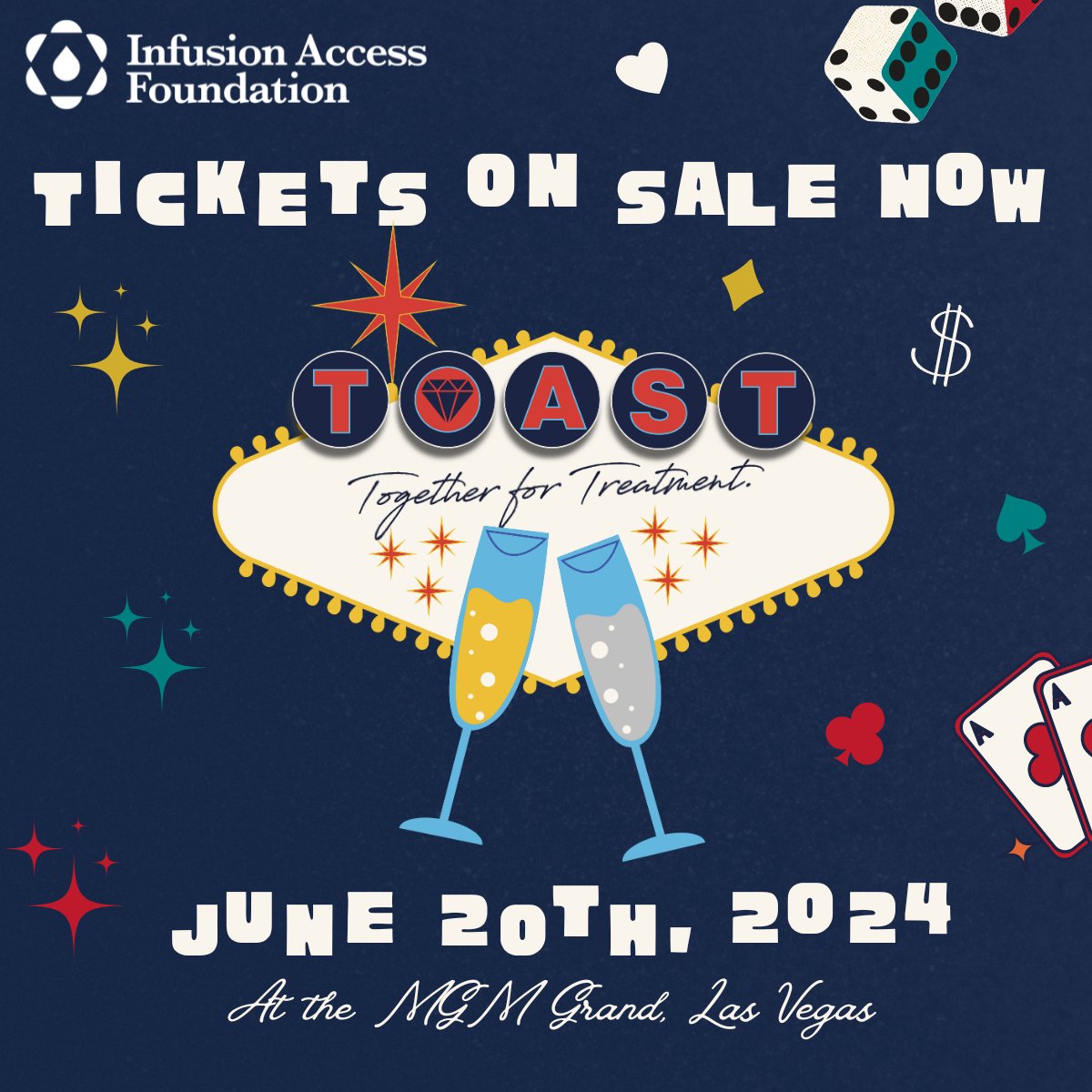 They say what happens in Vegas stays in Vegas... but we’re taking the memories from #TOAST2024 home! 🎲 Join us for an epic night of networking. #NICA2024 attendees, this is your jackpot! TOAST space is limited, so once tickets are gone, they're gone! shorturl.at/iopS2