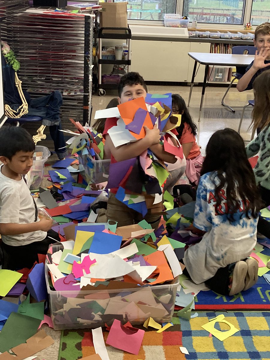 3rd grade is serious about paper collage art #euclidexplores #elementaryart