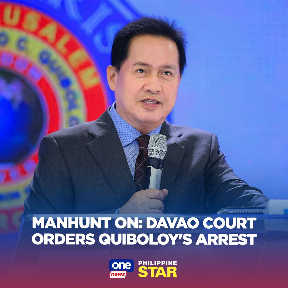 Teams have been deployed to hunt down Quiboloy and five of his associates who were ordered arrested by a Davao court on charges of child and sexual abuse, an NBI official said. bitly.ws/3ho5I | @onenewsph