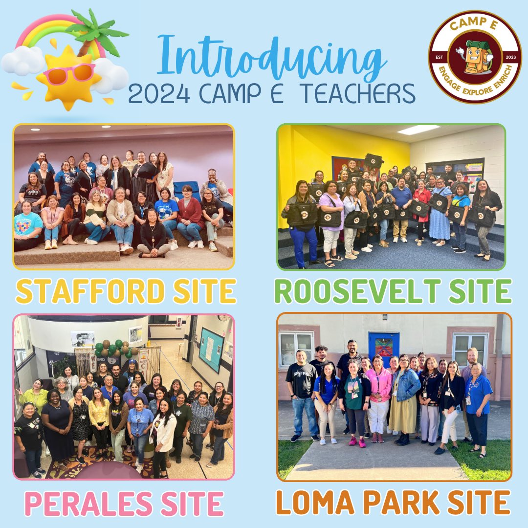 Sandra Lomas (@iluvtx) on Twitter photo Who is getting ready for Edgewood ISD’s summer program? These teachers are! They are busy building Camp E culture and preparing for a great summer with our students. #CampE #ADSY <a href="/MaryMillerBaker/">Mary Miller-Baker</a> <a href="/DrH_OnTheEdge/">Doctor.H 🇲🇽🇺🇸</a> <a href="/drklgilmor/">Dr. Kimberly Gilmore-Madkins</a> <a href="/MartinezMiriamR/">Miriam Martinez M.Ed.</a> <a href="/MissHuizar/">Sarah</a> <a href="/drjcarreon/">Dr. Jessica Carreon</a> <a href="/shelldemiero/">Michelle Lopez DeMiero</a> Who is getting ready for Edgewood ISD’s summer program? These teachers are! They are busy building Camp E culture and preparing for a great summer with our students. #CampE #ADSY <a href="/MaryMillerBaker/">Mary Miller-Baker</a> <a href="/DrH_OnTheEdge/">Doctor.H 🇲🇽🇺🇸</a> <a href="/drklgilmor/">Dr. Kimberly Gilmore-Madkins</a> <a href="/MartinezMiriamR/">Miriam Martinez M.Ed.</a> <a href="/MissHuizar/">Sarah</a> <a href="/drjcarreon/">Dr. Jessica Carreon</a> <a href="/shelldemiero/">Michelle Lopez DeMiero</a>