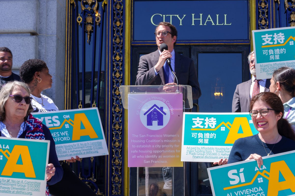 Yesterday we celebrated the passing of Prop A, the $300 million affordable housing bond. This historic moment includes $30 million for safe housing for women survivors of violence, a critical step toward addressing our homelessness crisis and supporting vulnerable citizens.