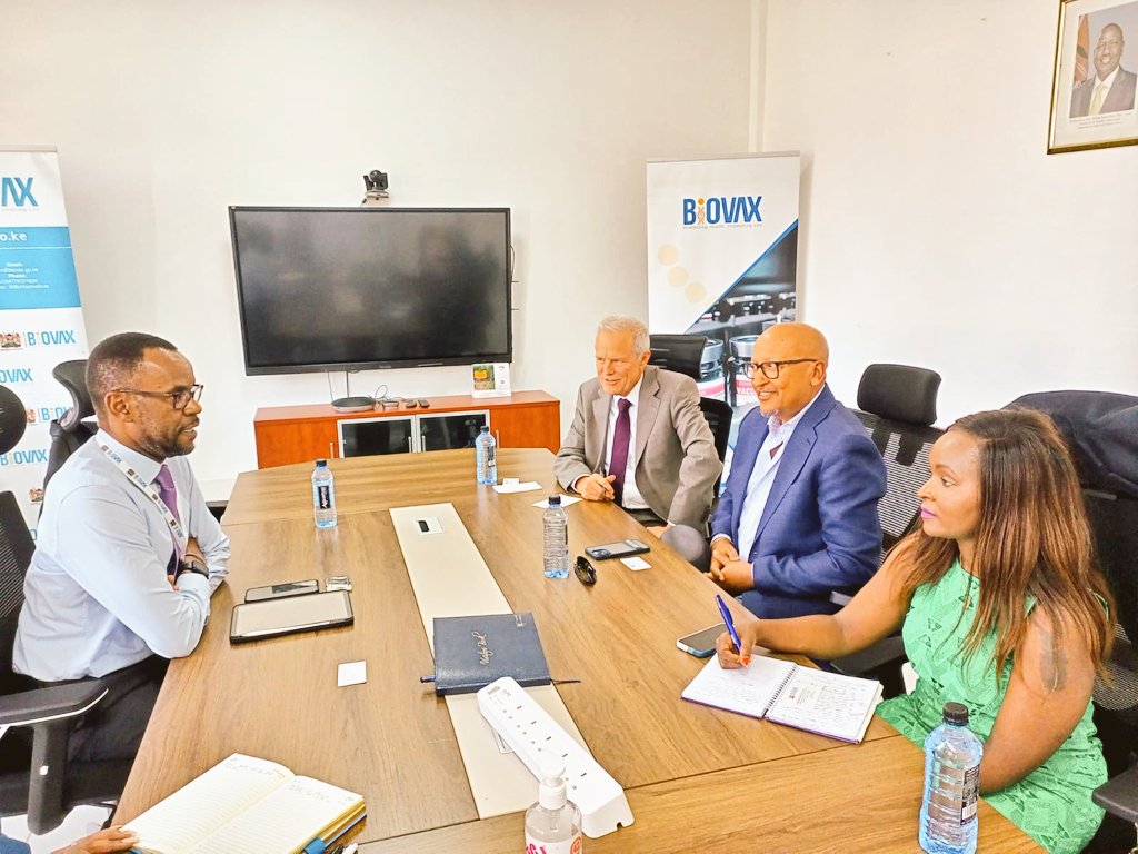 Bio Usawa lnc (@biousawa) on Twitter photo Nairobi, Kenya.
Bio Usawa lnc. team led by <a href="/DrMenghis/">Menghis Bairu, M.D</a>, the co-founder and CEO, met with <a href="/MichaelLusiola/">Dr. Michael Lusiola</a>, the CEO of <a href="/BioVaxInstitute/">Kenya BioVax Institute 🇰🇪</a>, the discussion areas entailed collaboration in vaccine research, capacity building & Human Resource in manufacturing industry #ThrowbackThursday Nairobi, Kenya.
Bio Usawa lnc. team led by <a href="/DrMenghis/">Menghis Bairu, M.D</a>, the co-founder and CEO, met with <a href="/MichaelLusiola/">Dr. Michael Lusiola</a>, the CEO of <a href="/BioVaxInstitute/">Kenya BioVax Institute 🇰🇪</a>, the discussion areas entailed collaboration in vaccine research, capacity building & Human Resource in manufacturing industry #ThrowbackThursday
