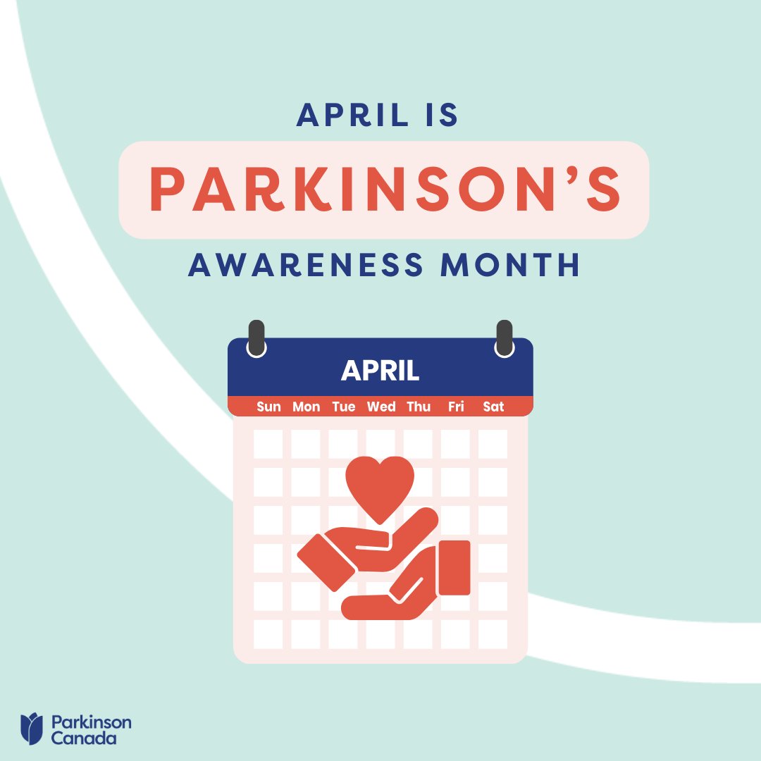April is Parkinson's Awareness Month. Parkinson’s is a complex brain disease & over 100,000 Canadians live with Parkinson’s and 30 more are diagnosed every day. Learn more here: parkinson.bc.ca/awareness @ParkinsonCanada @ParkinsonsBC