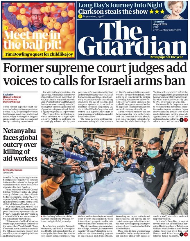 . 3 former Supreme Court judges including the President Lady Hale are among 600 lawyers warning that it is illegal for the UK to arm Israel. Rishi Sunak and the tory government must do all they can to get a #CeasefireNOW! #r4today #BBCBreakfast #GMB #KayBurley #ToriesOut637 .