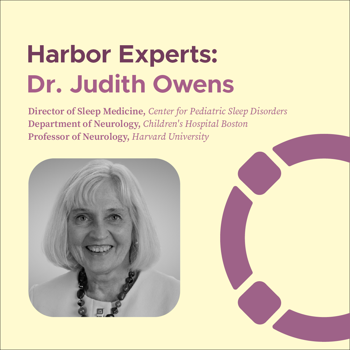 We had the opportunity to speak with renowned Pediatric Sleep Specialist and Pediatrician Dr. Judith Owens on how to balance structure with flexibility centered around your child’s unique needs! Read the article for tips from Dr. Owens. harbor.co/blogs/blog/bal…