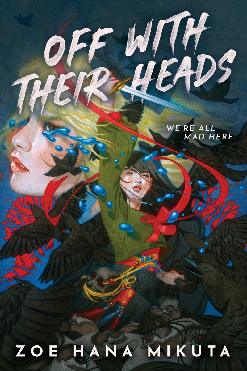 OFF WITH THEIR HEADS is out in TWO Weeks! Read: 🐰 A fantasy horror retelling of Alice in Wonderland, set in a Korean-inspired world 🖤 Sapphic lovers-to-enemies 👑 A Queen making horrors beyond comprehension 🗡️ Monsters butchered by monstrous girls GR: goodreads.com/book/show/1944…