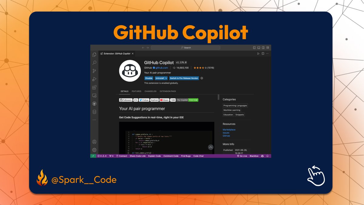 Spark__Code's tweet image. #vscode extensions you didn't know that can be really handy!
#Part 3

#SparkCode #tech #SoftwareDevelopment #WebsiteDevelopment #mobiledevelopmentcompany #SoftwareEngineering #DreamsComeTrue #creativity #GraphicDesign #programming #development #exciting #inspiration