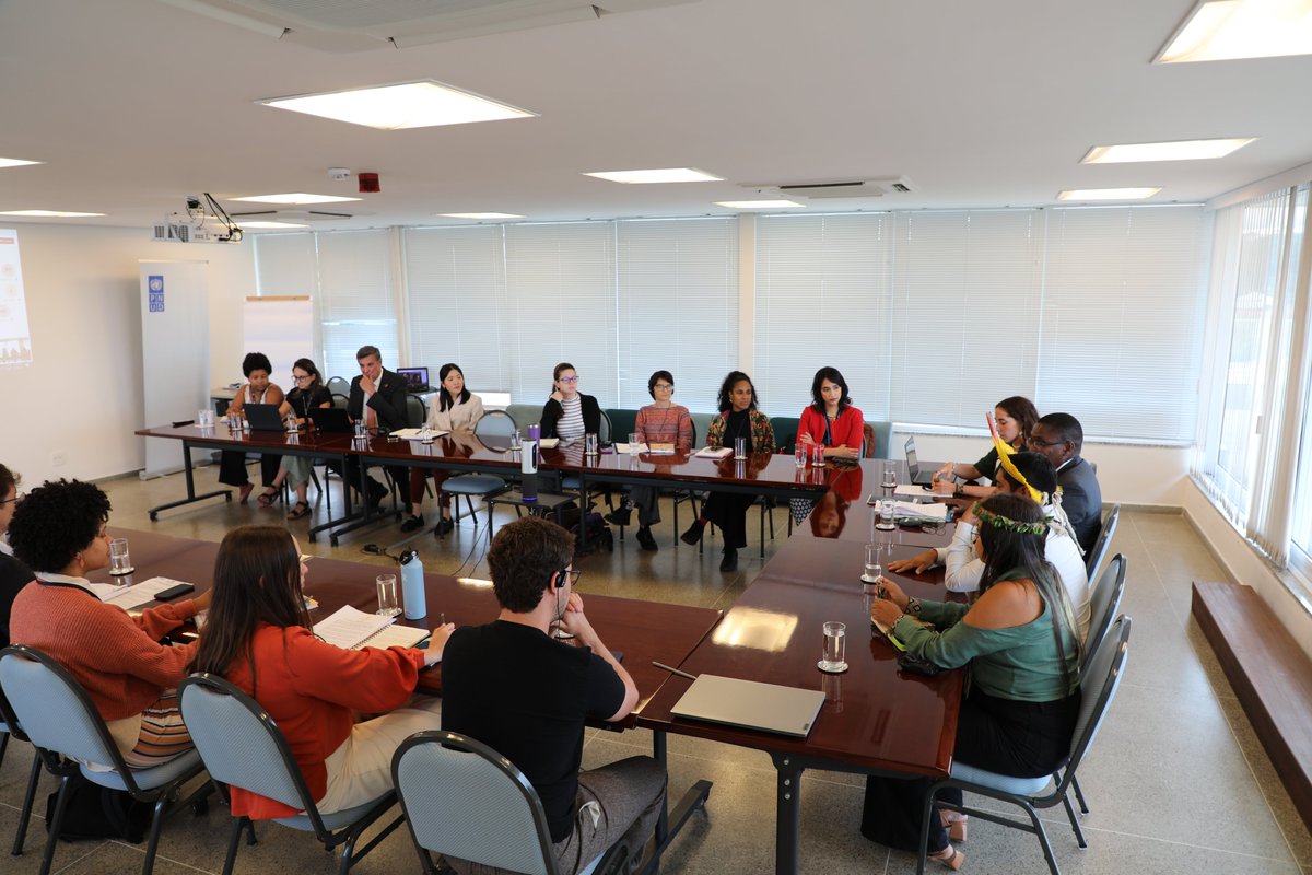 Great meeting with young climate leaders in Brazil today about the important role they play in driving progress on #ClimateAction, including meaningful participation in the preparation and implementation of national climate and energy transition plans. #youth2023 #NDC