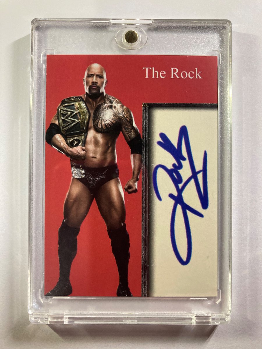 🎁#WrestleMania40 Giveaway🎁 Winner Announced Tuesday Can you SMELL ……. 🔥The Rock Inkredible Ink Auto (Facsimile) To enter 1. Follow 2. Retweet 3. Like