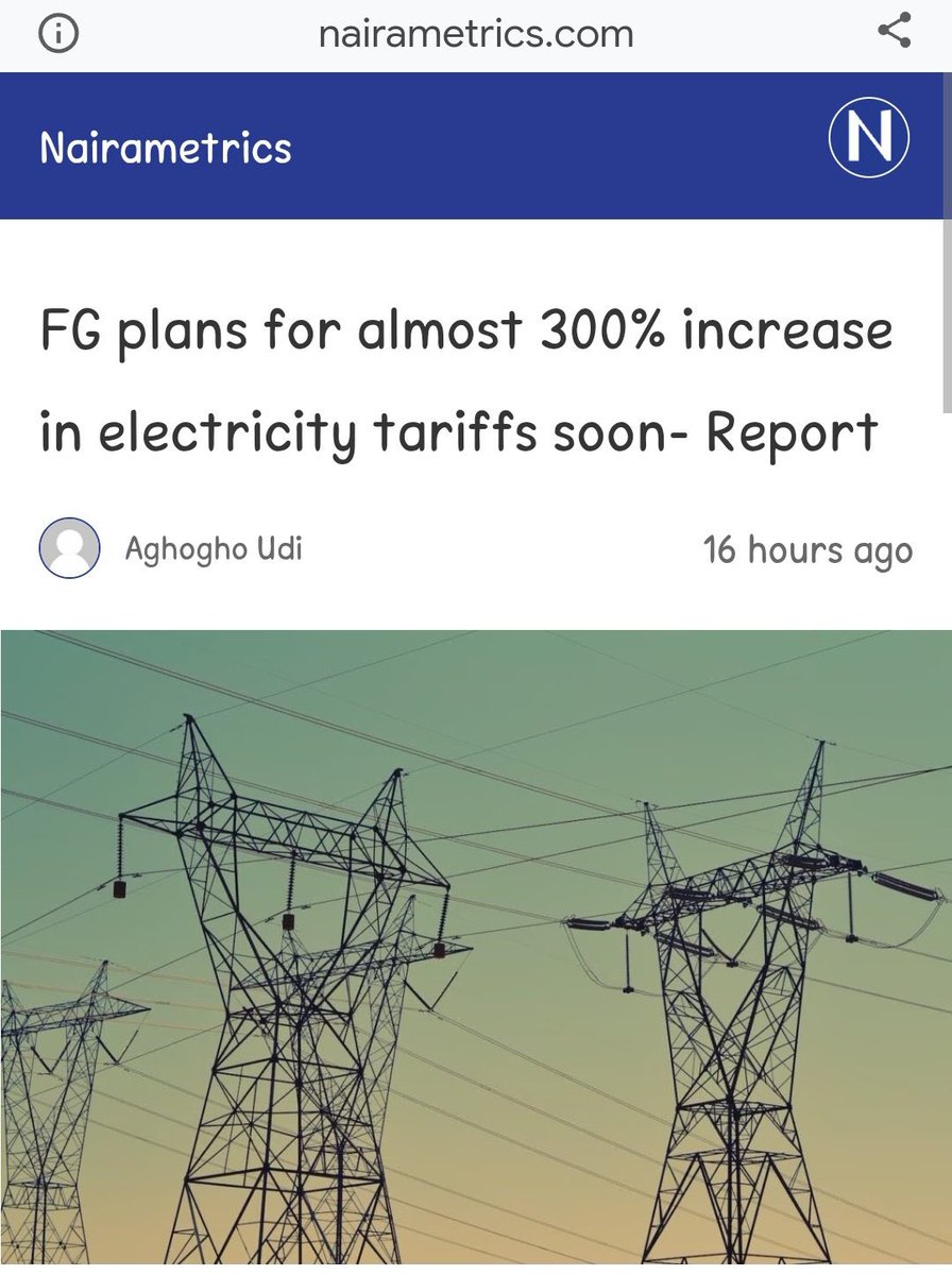 The government has increased the electricity tariff with all what Nigerians are going through at the moment..
This government is not sensitive to the plight of Nigerians.
#NigeriaNews #NigerianGovt