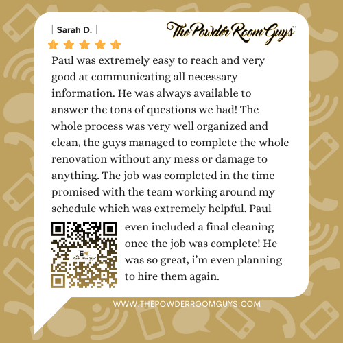 roomguys's tweet photo. Another satisfied customer! Scan the QR code to take you straight to our website where you'll be able to start your luxury renovation too! https://t.co/ezED1mBI3l