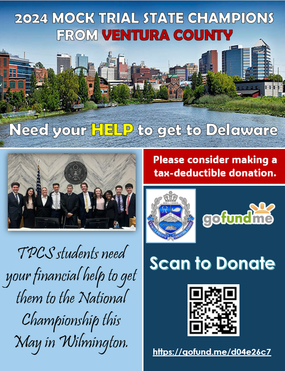 VCBA1's tweet photo. So proud of TPCS's win as Mock Trial State Champions! They need help to get to Nationals.
Will you donate today? https://t.co/ehfxgzC2Ni https://t.co/iIFG83irdZ