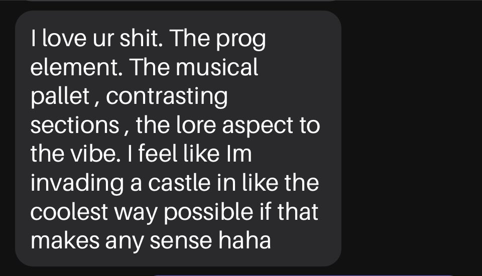 An award-winning music producer just listened to my band for the first time and said this. 🥰