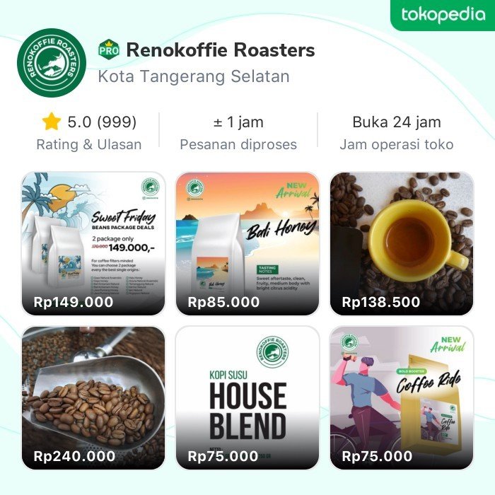Yuk, cek produk menarik dari Toko Renokoffie Roasters di <a href="/Tokopedia/">Tokopedia</a>! tokopedia.link/A6pWofLqvIb