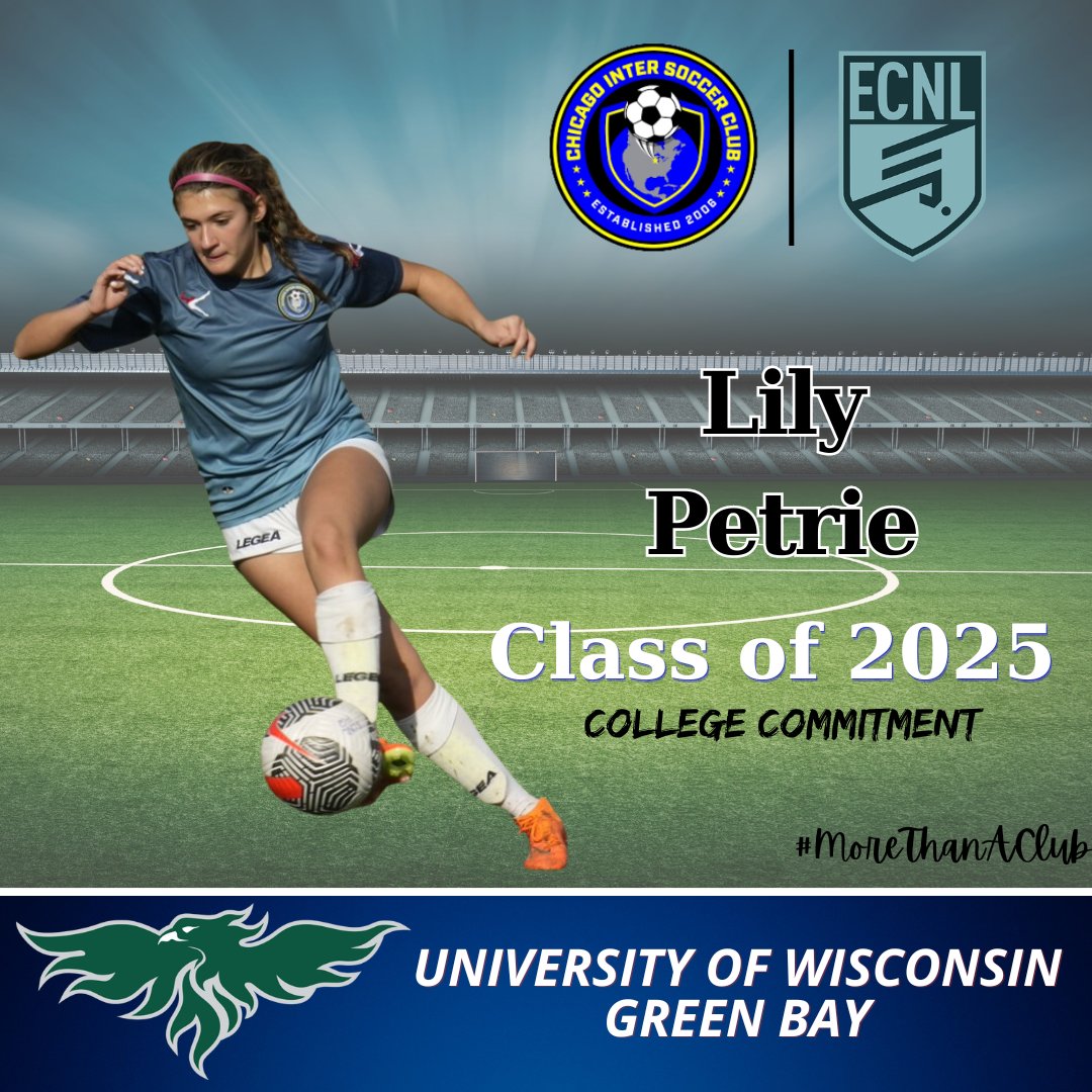 Congratulations to 07 girls member, Lily Petrie, on her recent commitment to the University of Wisconsin- Green Bay! We wish you the best of luck with the Phoenix @gbphoenixwsoc @ECNLgirls #MoreThanAClub