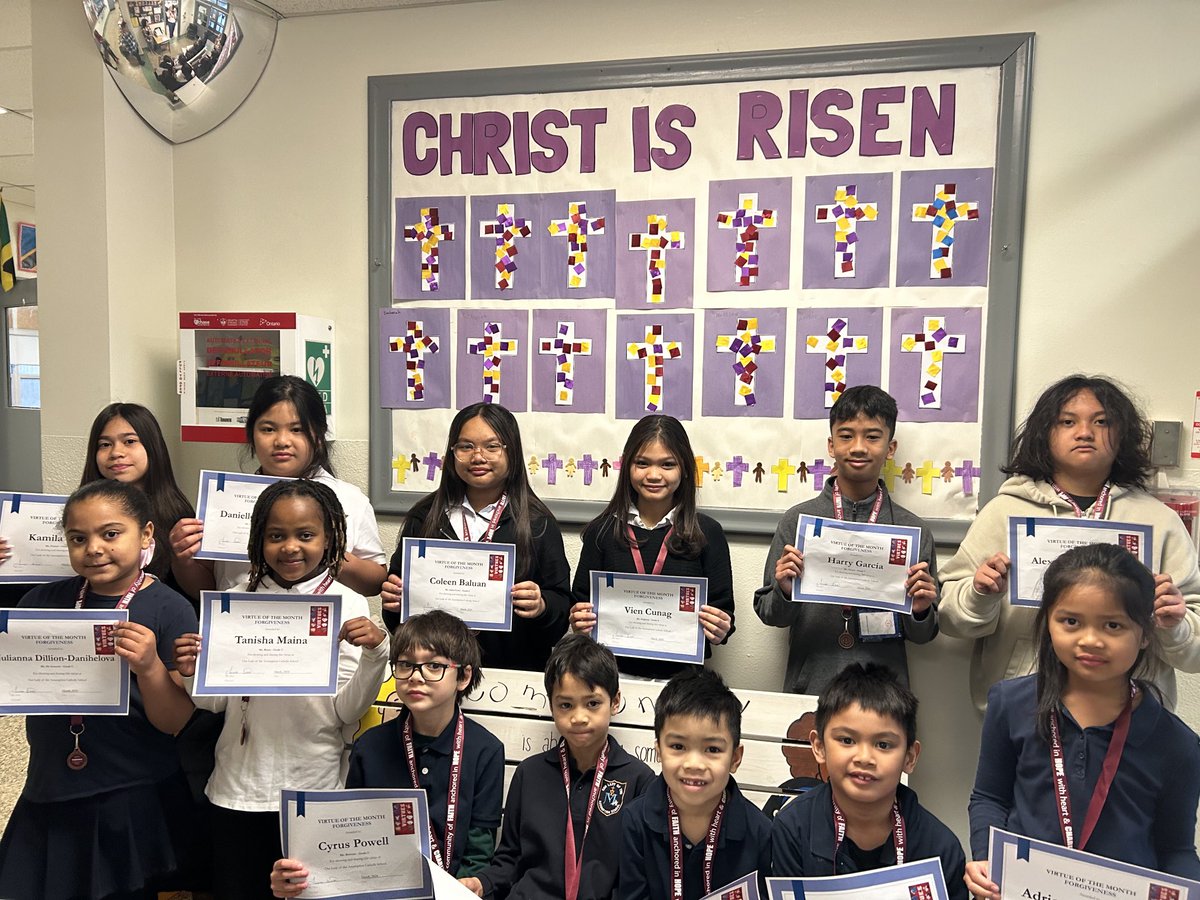 Congratulations to these wonderful students who have won the March virtue award for Forgiveness!!! Thank you for being an example for all of us!💖🙏🥰