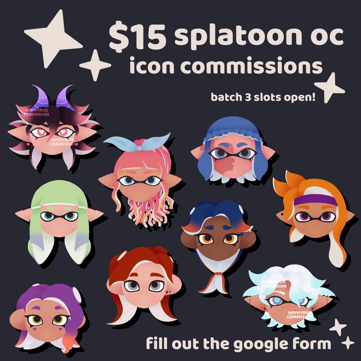 HEY! i’m doing quick $15 icon c0mms!!! #splatoon #splatoonart