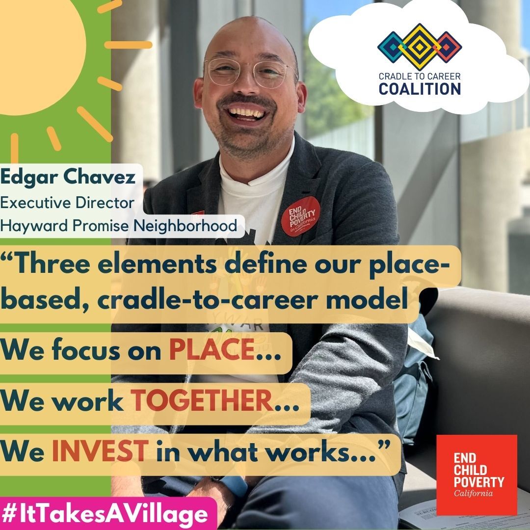 🍎'Over $400 million of existing state investments are coordinated by our networks, ensuring the highest-poverty communities are accessing these resources. Even in a challenging budget year, this kind of investment pays off. '-Edgar Chavez,@HaywardPromise #CABudget #Cradle2Career