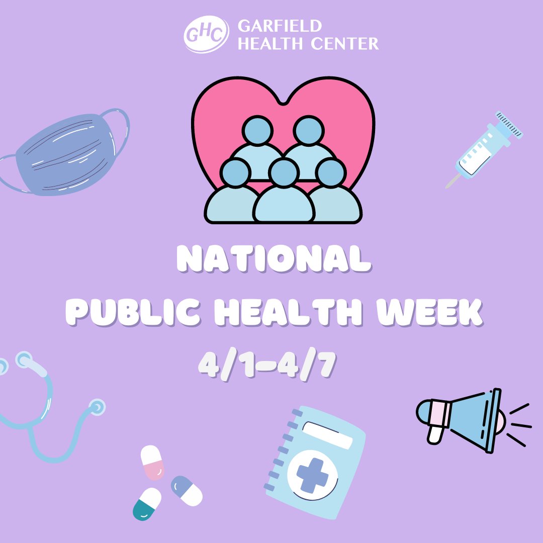 Celebrate public health all this week! Let's recognize the contributions of #publichealth on our daily lives 🎉💙#healthcenter #communitywork #communityclinic #nonprofit #garfieldhealthcenter #ghc #health