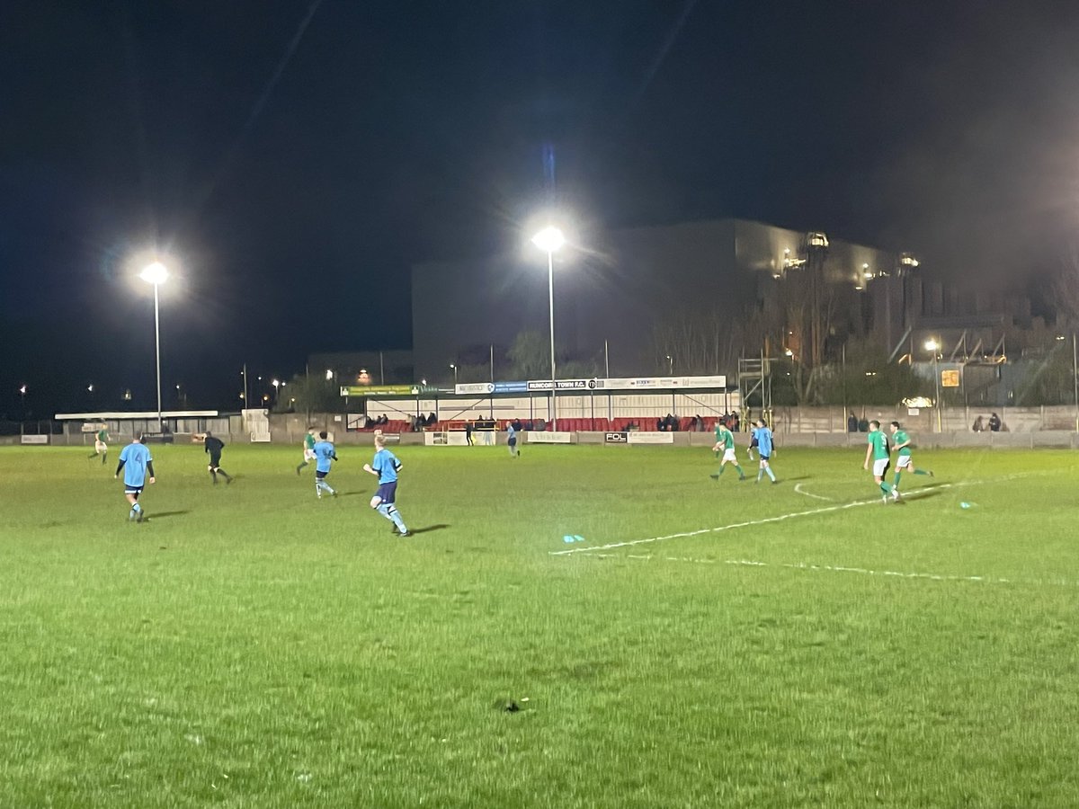 WNF @ a trip to a once regular Wednesday night haunt as @RuncornTown were beaten 3-0 by @OfficialHOBAFC in the @nwcfl @NWCFLScores - good to see so many old friends inc @KevinWaddle6