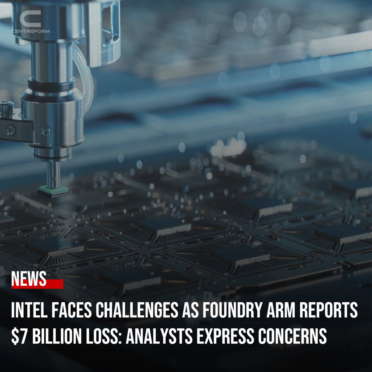 Intel's shares dip as it reveals a $7 billion operating loss for its foundry business in 2023, raising doubts about its ability to compete in the AI-chip sector. Analysts question Intel's timeline for profitability and client acquisition in the foundry segment, highlighting