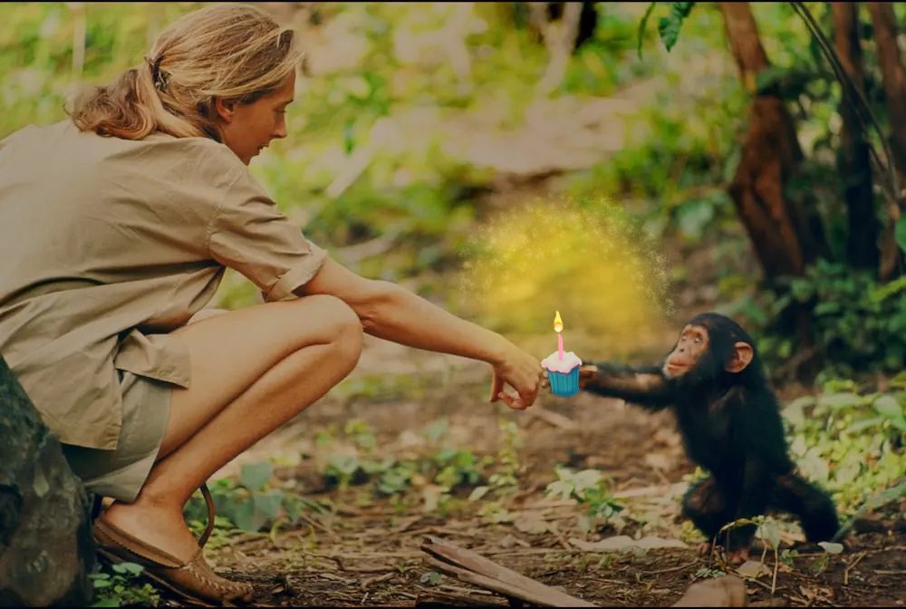 To the beautiful #JaneGoodall may what you learned about communication teaches us all. ;- )