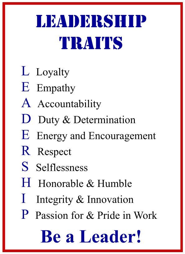 10 leadership traits that are characteristic of a good leader. What would you add? #leadership @LeadersBest