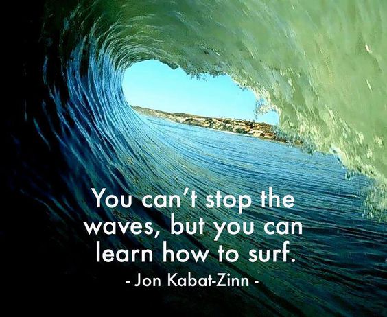 You can't stop the waves, but you can learn to surf. There will be times in life, maybe many, when it's either sink or swim. Use your life skills to make use of the tools at hand and surf your way to smoother waters. You can do this! #LifeLessons #BelieveInYourself @dekebridges