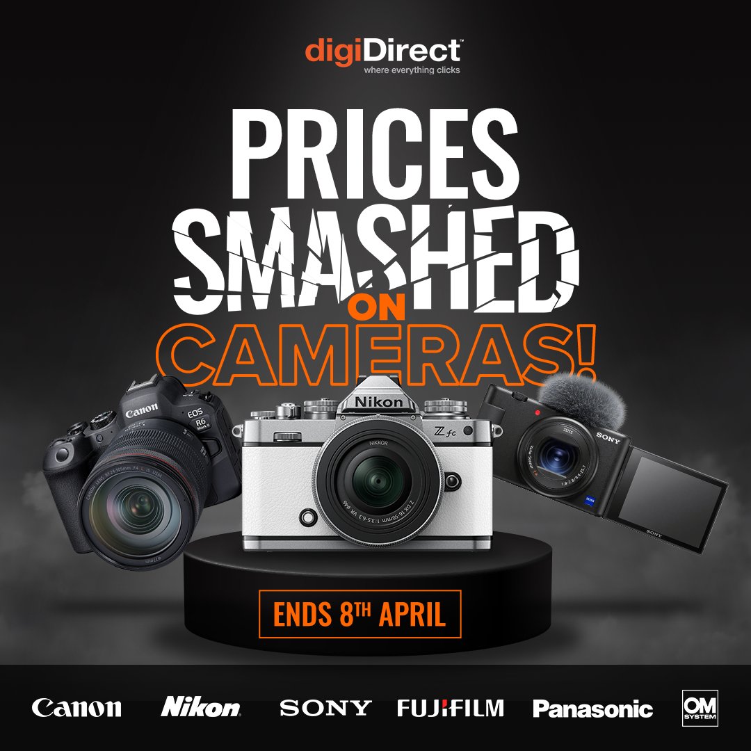 digiDirect Australia on X: 📸💥We've smashed the prices on cameras!💥📸  Don't miss these huge savings on all the biggest brands. Smash the link and  save on cameras now!   / X