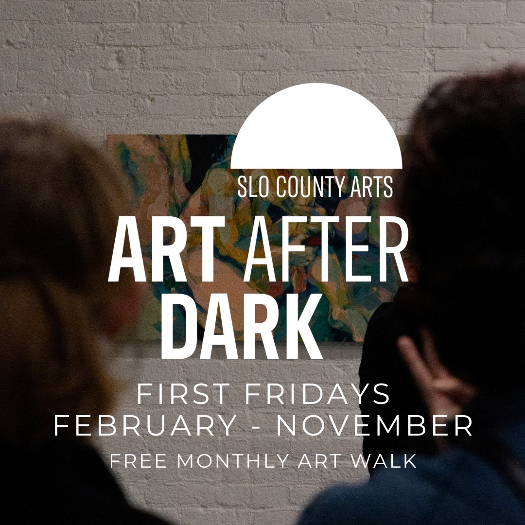Join SLO County Arts for the next evening of Art After Dark 2024! Enjoy a free monthly art walk this Friday, April 4 from 5–8 p.m. Engage in our rich local culture in galleries and venues around SLO County.  To view the art walk map and learn more, visit slocountyarts.org/art-after-dark