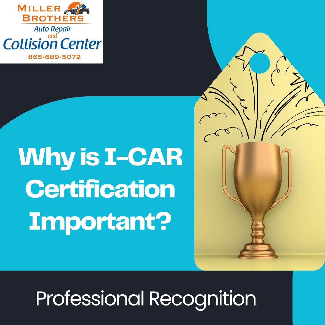 🌟 Setting ourselves apart, one repair at a time! Our I-CAR certification isn't just a badge — it's a promise. A commitment to excellence in every service, every time. 🚗🔧 #ProfessionalRecognition #CommitmentToExcellence