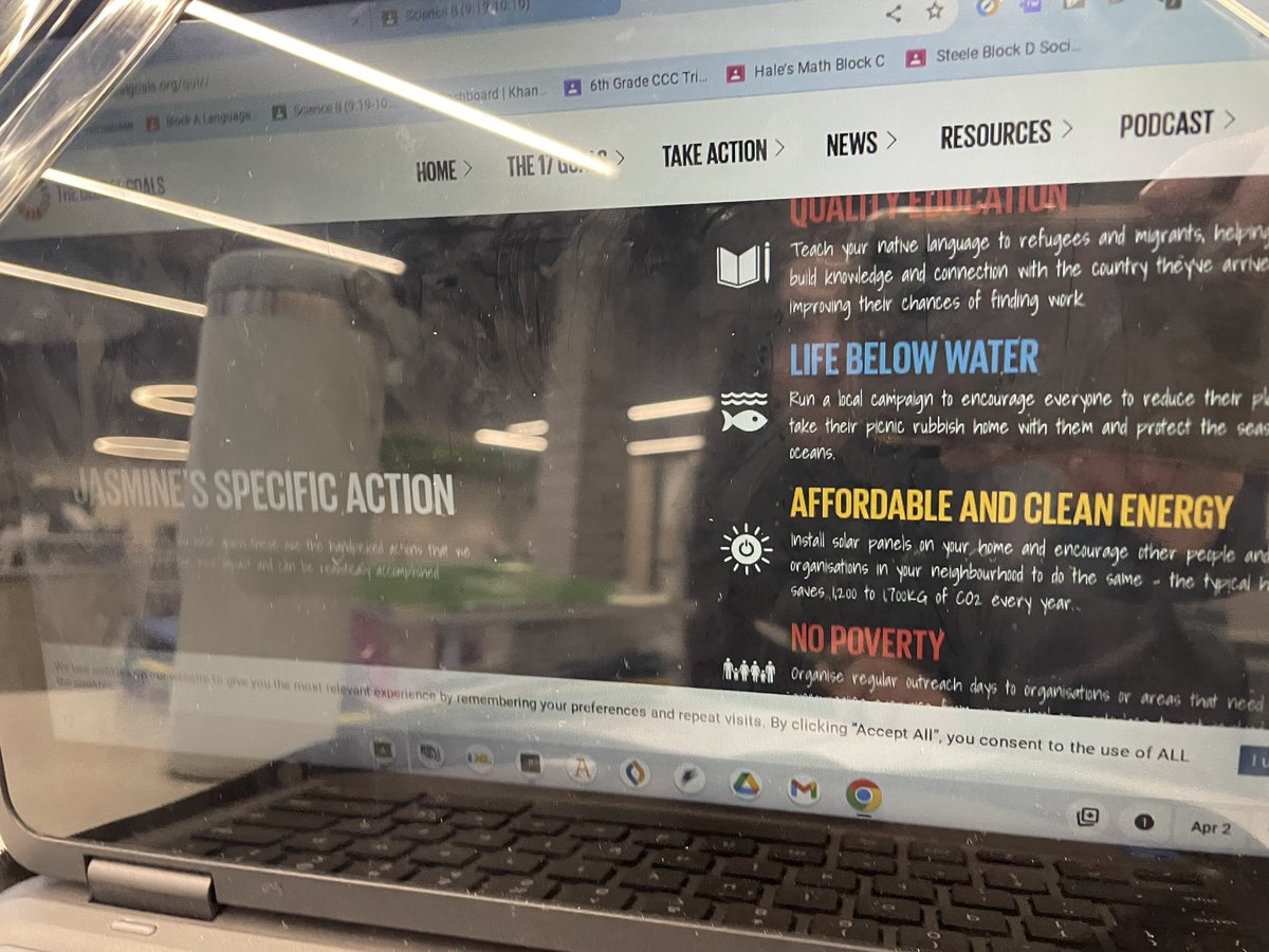 Great climate change unit kick-off with my enthusiastic 6th grade students using @SDG2030 @pulitzercenter education materials, and exploring the @evdayprojects climate change posts. We are ready to do some good with #pbl! #6thchat #edchat #ClimateAction