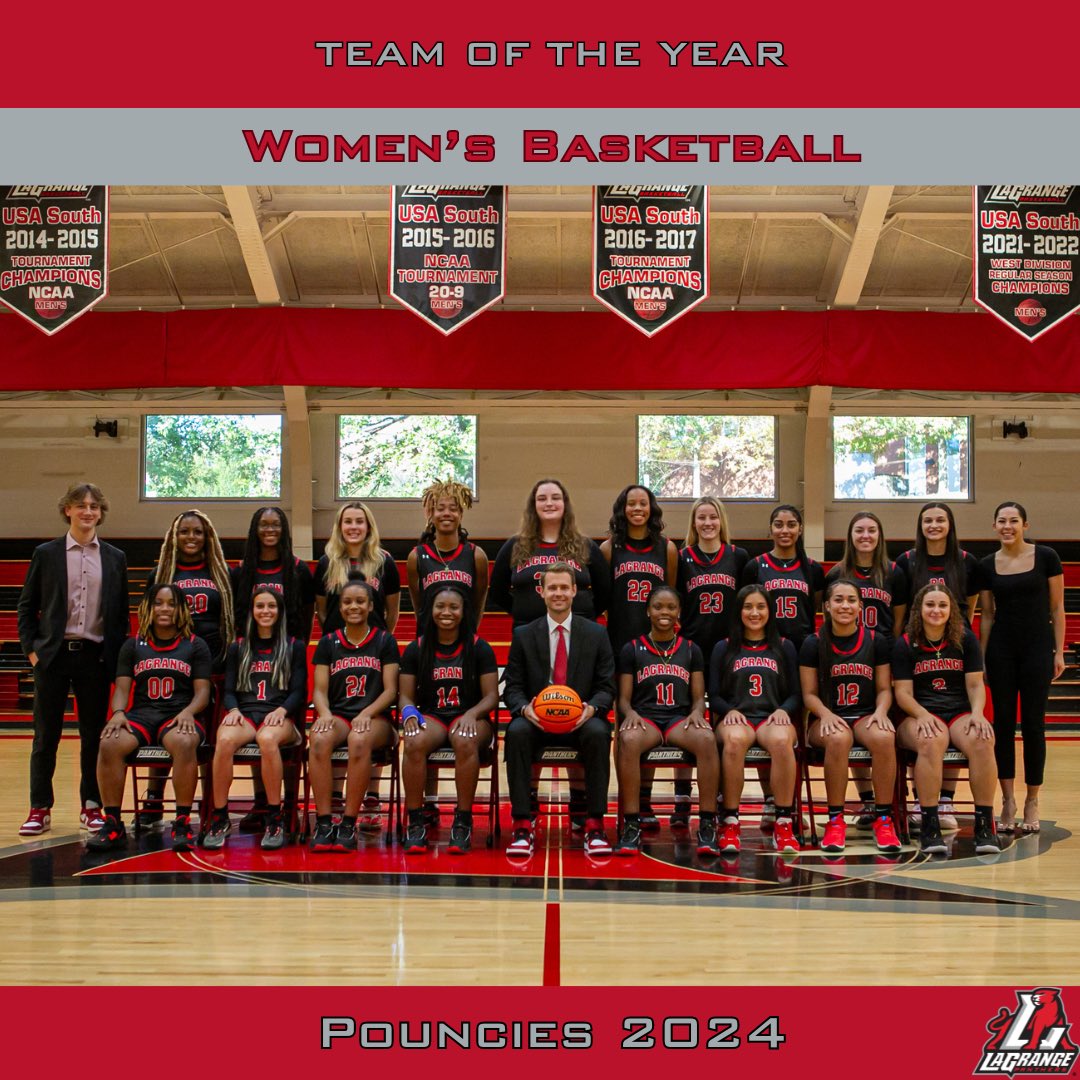 The 2023-24 Women’s Basketball Team has been voted the LC Team of the Year! WBB finished 18-7 (12-3 CCS). Let’s go Panthers!
#WeAreLC #Pouncies24