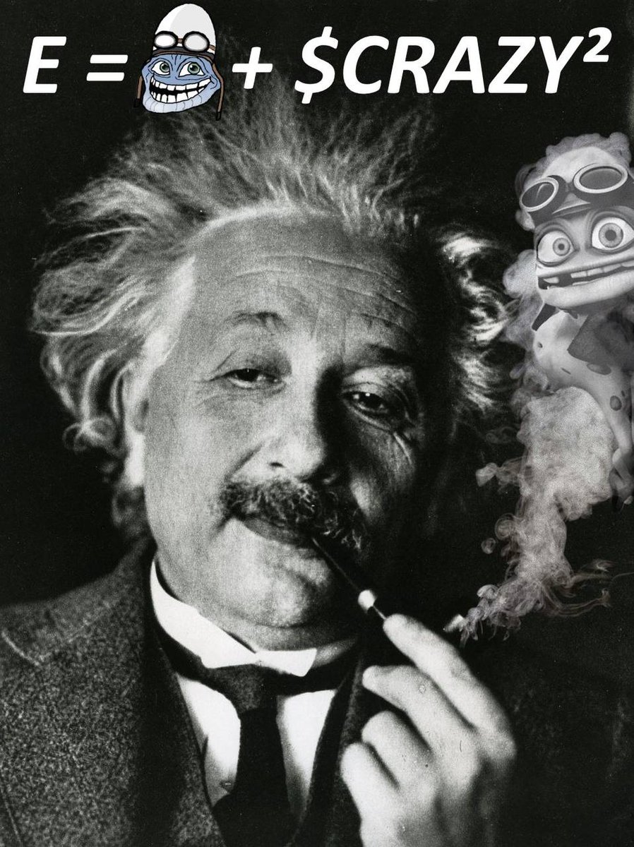 the formula will remain the same forever. The OG is me; I am on #Ethereum!

$CRAZY #TheFirstViralFrog