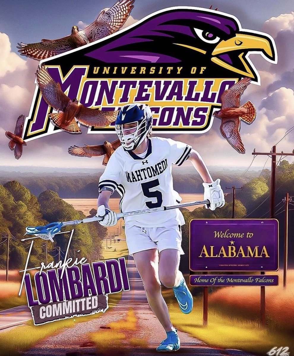 Congratulations to 2025 LSM Frankie Lombardi on his verbal commitment to play lacrosse division II at the University of Montevallo!!