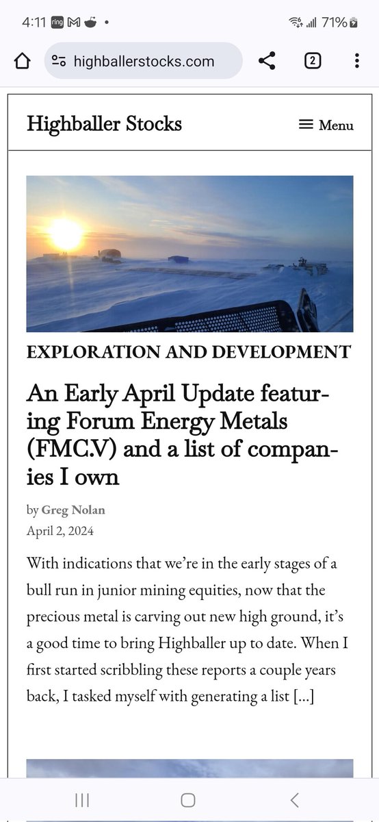 An Early April Update featuring Forum Energy Metals (FMC.V) and a list of companies I own. highballerstocks.com #uranium #CleanEnergy #NuclearEnergy #GreenEnergy $FMC.V #FDCFF