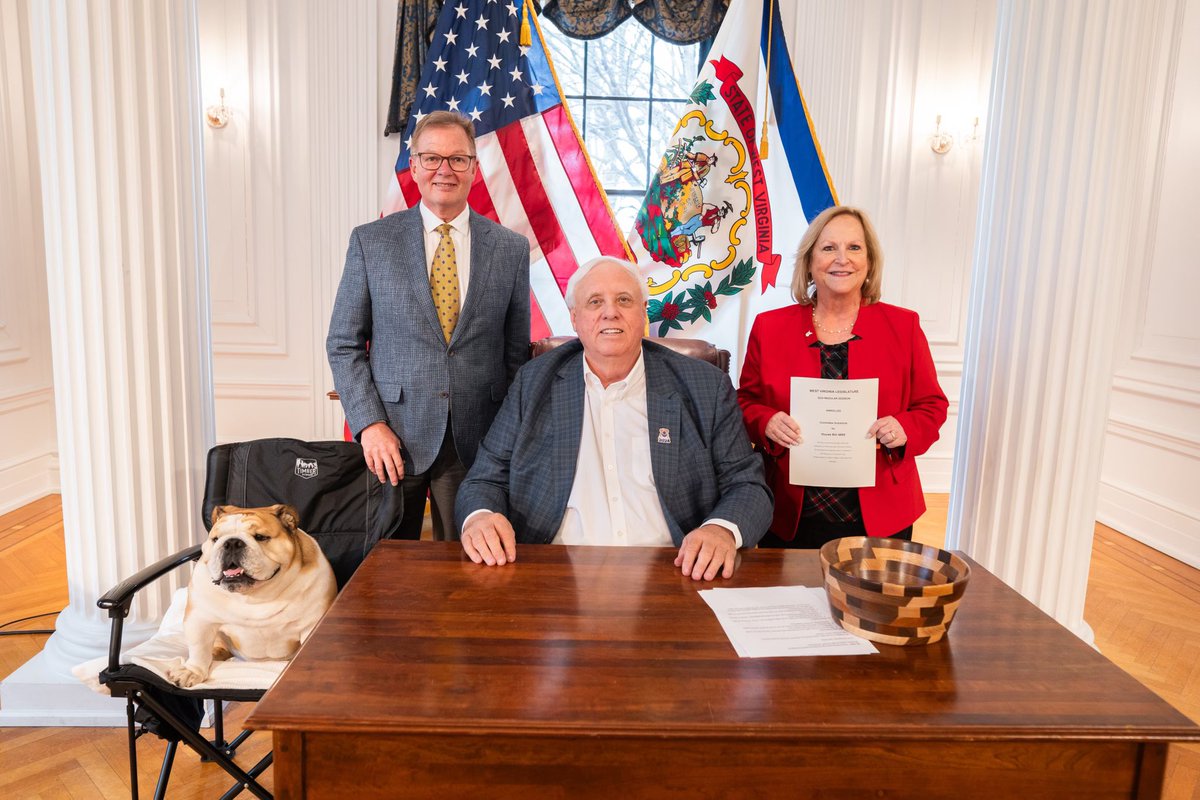 So excited to join Gaylene Miller with AARP as the Governor signed the bill to eliminate the state income tax on social security benefits! More money in West Virginians’ pockets!