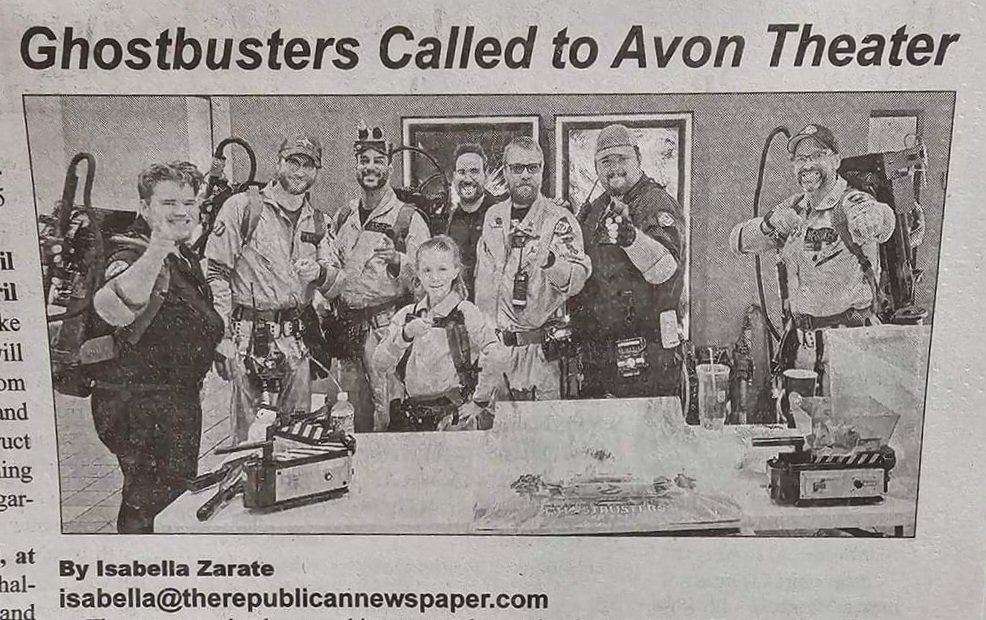 Grab the latest issue of The Republican to read an article about your local Ghostbusters!

#CircleCityGhostbusters #GhostCorps #hendrickscounty