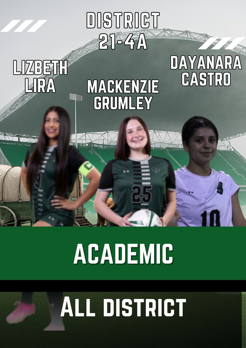 Last but not least, Congrats to our young ladies that not only took care of business on the field but also in the classroom! They all qualified for academic all district!