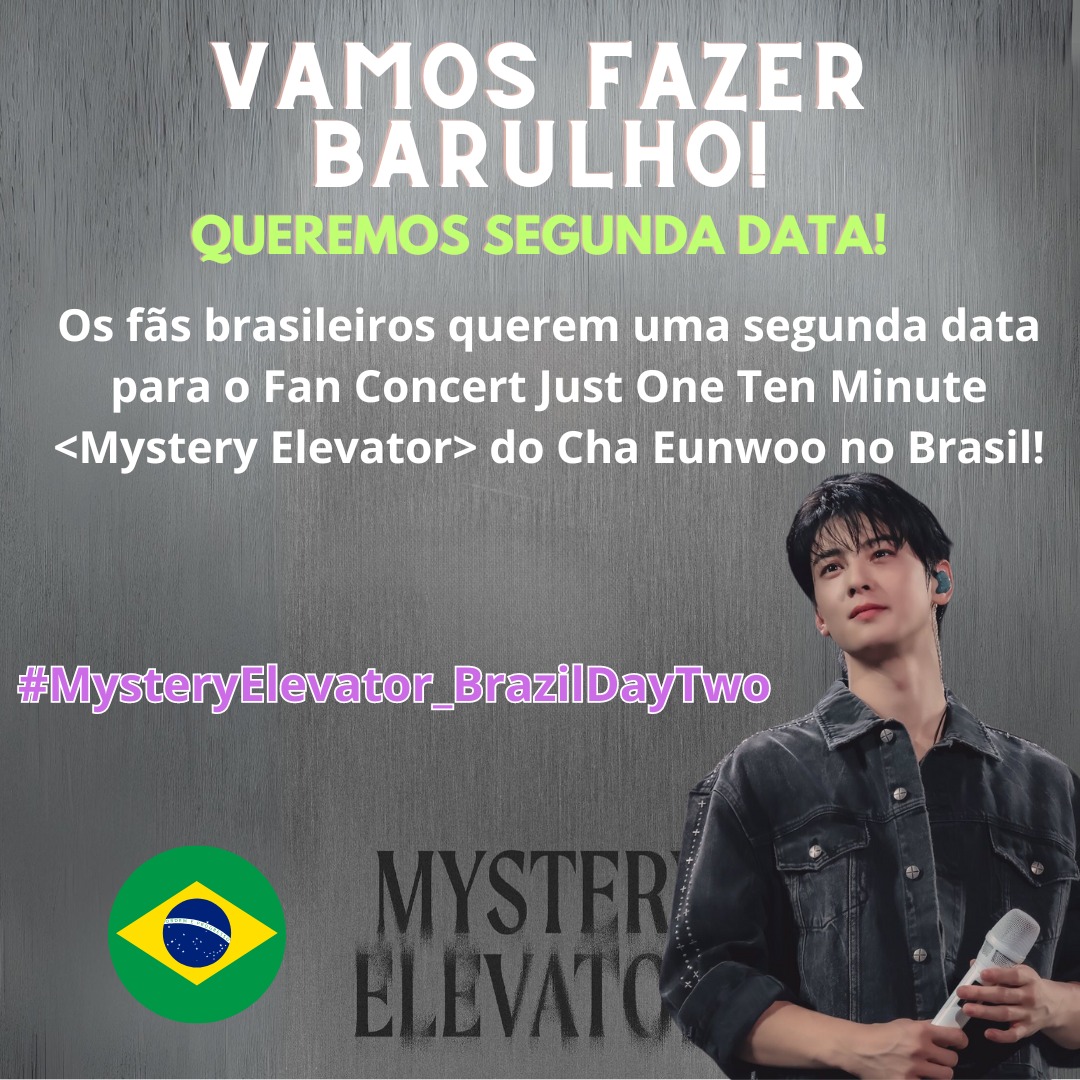 COMEÇOU! Usem muito a hashtag #MysteryElevator_BrazilDayTwo E mencionem as contas oficiais @offclASTRO @ASTRO_Staff @fantagiogroup @fantagiomusic_ @CHAEUNWOO_offcl